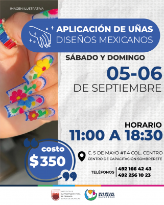 Uñas diseño mexicano