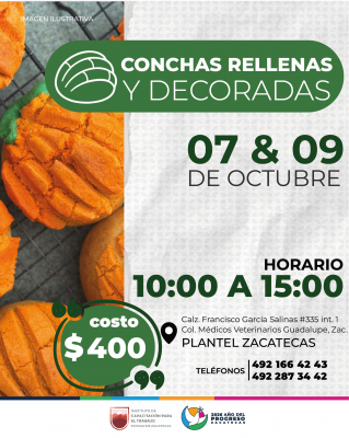 CONCHAS RELLENAS Y DECORADAS